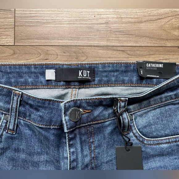 KUT from the Kloth Women's Catherine Boyfriend Jeans Denim Sz 2 NWT - Picture 6 of 12